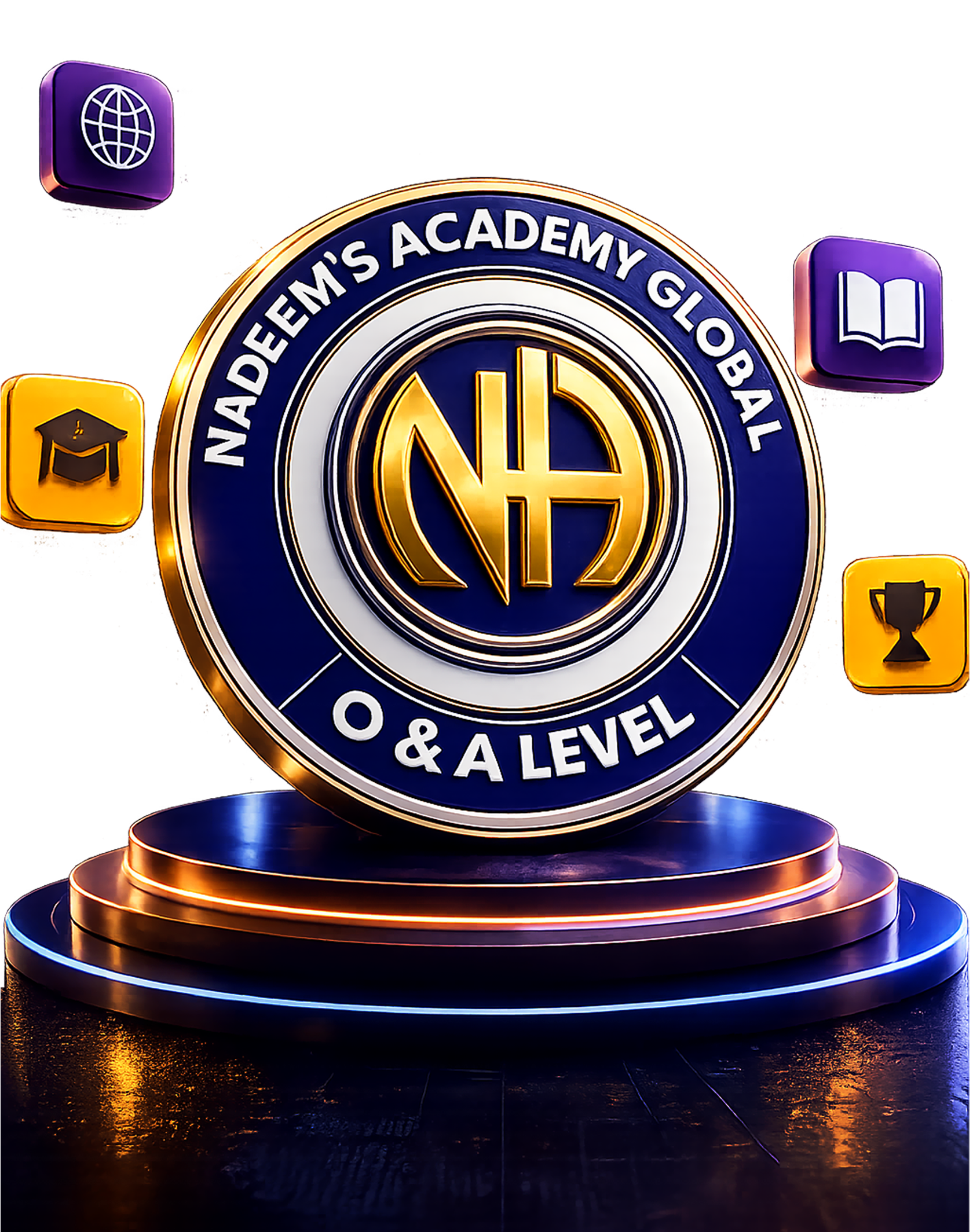 Nadeem's Academy O & A Level badge